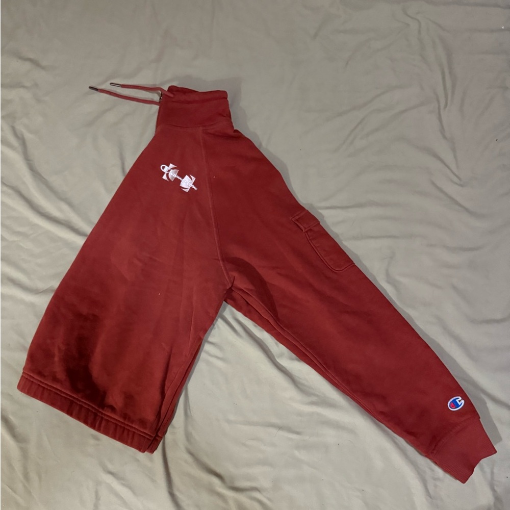 Champion Burnt Orange Half Zip Sweater